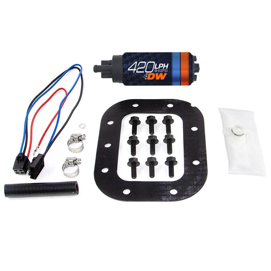 9-421-1028 DeatschWerks DW420 420lph In-Tank Fuel Pump w/ 9-1028 Install Kit 1986-1989 Chevy C4 Corvette 5.7L