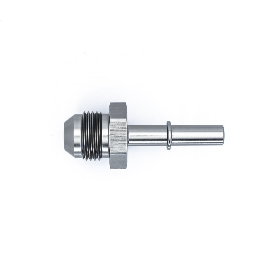 06-02-0138 DeatschWerks 8AN Male Flare to 5/16in Male EFI Quick Connect Adapter