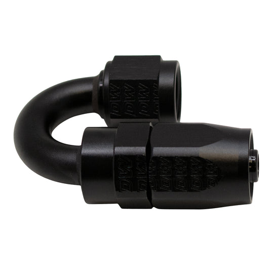 6-02-0804-B DeatschWerks 6AN Female Swivel 180-Degree Hose End CPE - Anodized Matte Black