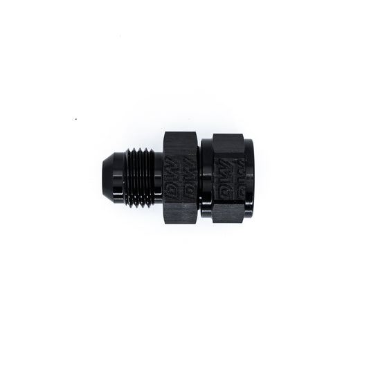 06-02-0735 DeatschWerks 6AN Male Flare To Fuel Pump Outlet Barb Adapter - Black