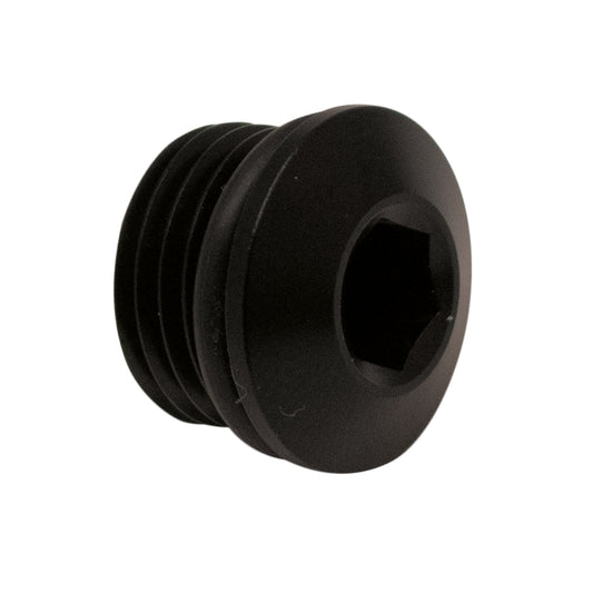6-02-0717-B DeatschWerks 6AN ORB Male Plug Low Profile Internal Allen/Hex (Incl O-Ring) - Anodized Matte Black