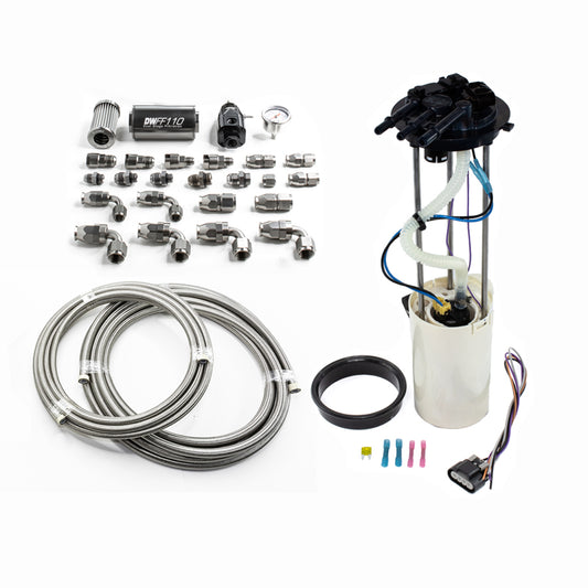 9-401-603-7011 DeatschWerks 1999-2004 CM Truck DW400 Pump Module w/PTFE fuel lines