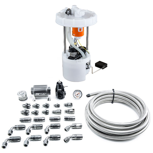 9-401-607-7041 DeatschWerks DW400 Fuel Pump Module + Return Kit SS CPE for 8th Gen Honda Civic Si 2006-2011 K20Z3