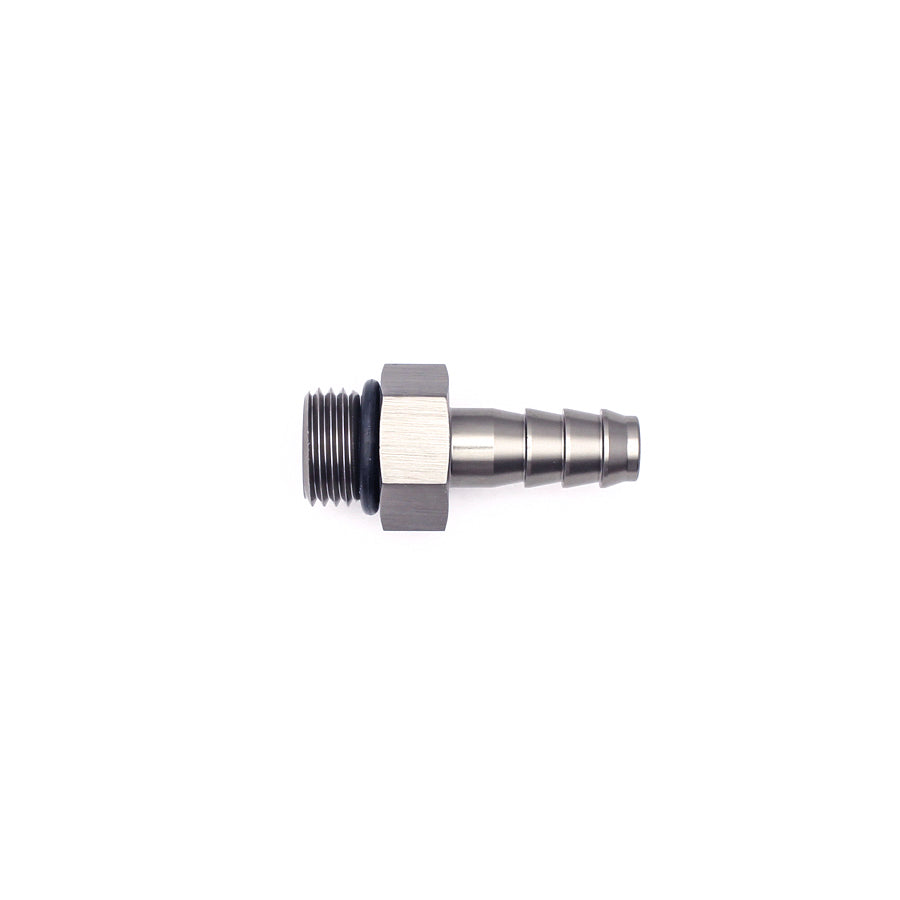 06-02-0502 DeatschWerks 6AN ORB Male To 5/16in. Male Triple Barb Fitting (Incl. O-Ring)
