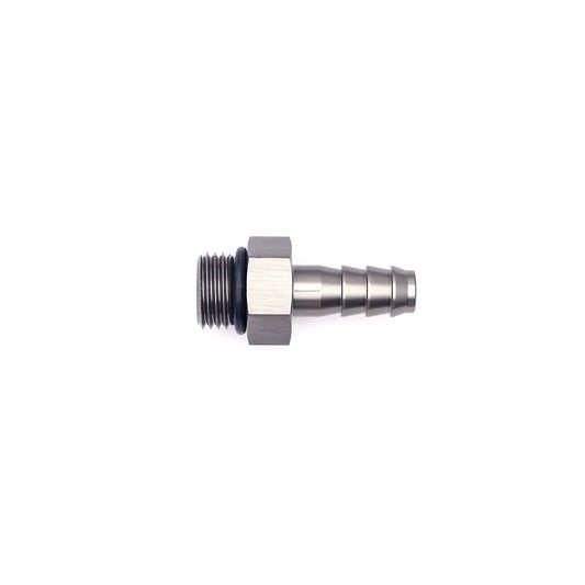 06-02-0502 DeatschWerks 6AN ORB Male To 5/16in. Male Triple Barb Fitting (Incl. O-Ring)