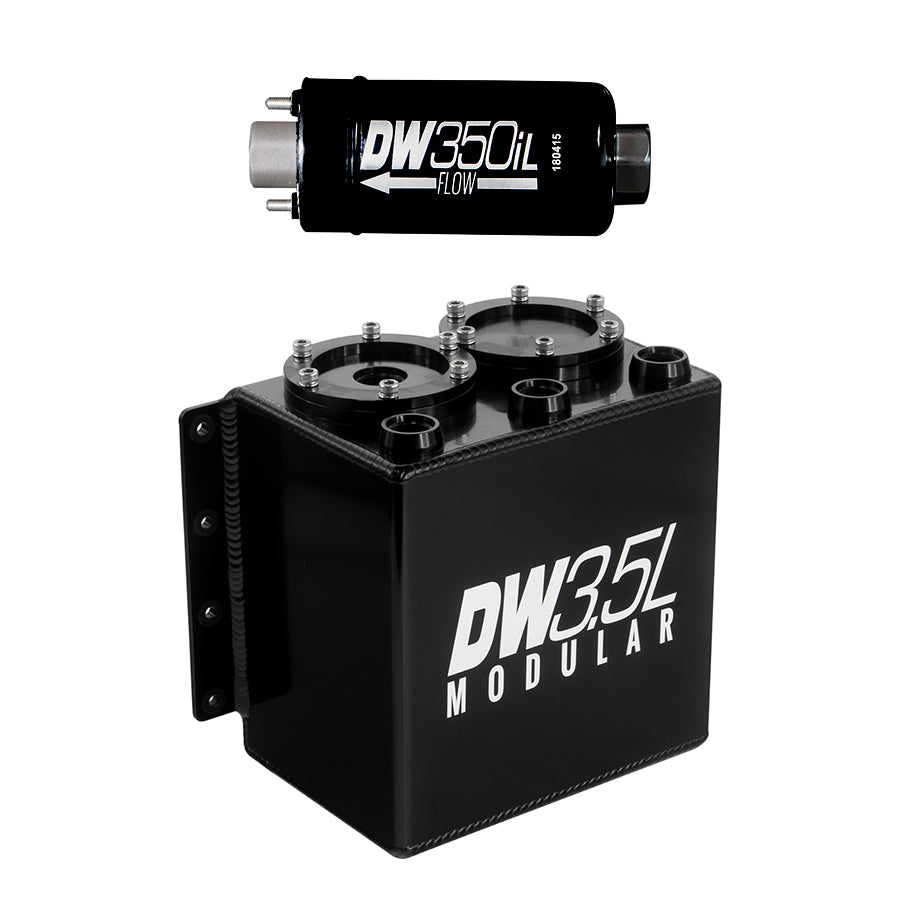 6-351-35ST DeatschWerks 3.5L Modular Surge Tank (Incl. 1 DW350iL In-Line Fuel Pump)