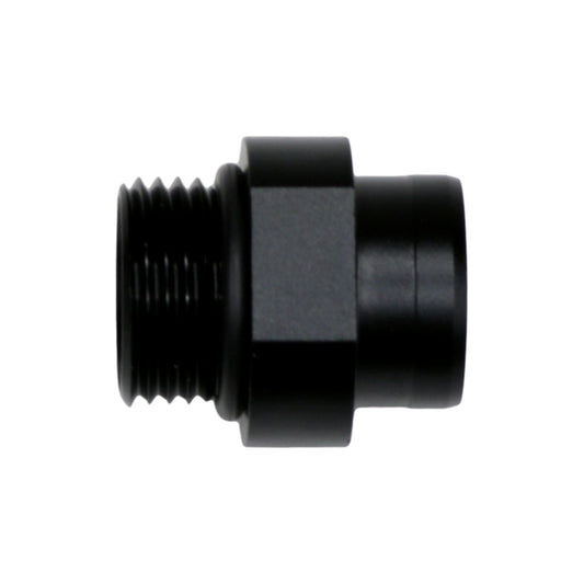 6-02-0737-B DeatschWerks 8AN ORB to S387 Pre-Filter Sock Adapter - Anodized Matte Black