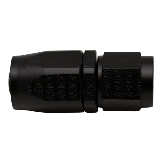 6-02-0801-B DeatschWerks 6AN Female Swivel Strait Hose End CPE - Anodized Matte Black