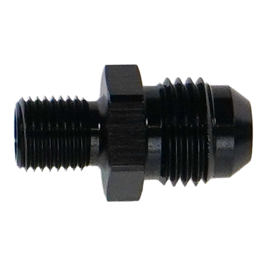 6-02-0600-B DeatschWerks 6AN Male Flare to M10 X 1.0 Male Metric