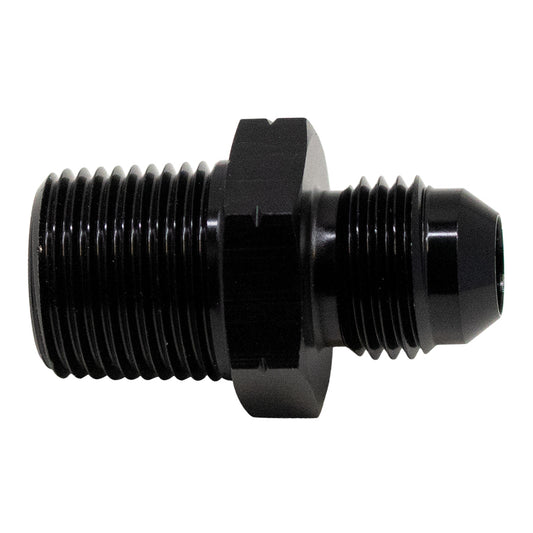 6-02-0902-B DeatschWerks 6AN Male Flare to 3/8in Male NPT Adapter - Anodized Matte Black