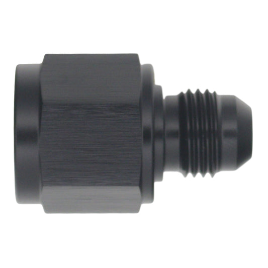 6-02-0222-B DeatschWerks 8AN Female Flare to 6AN Male Flare Reducer - Anodized Matte Black