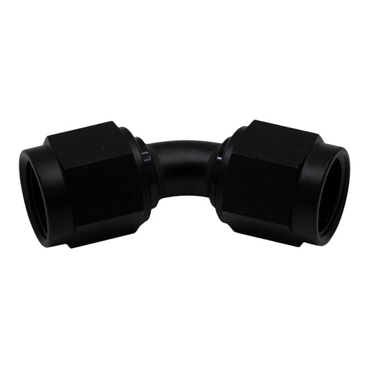 6-02-0212-B DeatschWerks 6AN Flare Female Swivel 45-Degree to 6AN Flare Female Swivel - Anodized Matte Black