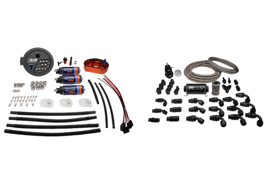 9-423-627-7080 DeatschWerks A90 Supra/G8X BMW M3/M4 X3 Module w/ Triple DW420 Pumps and PTFE Return Plumbing Kit