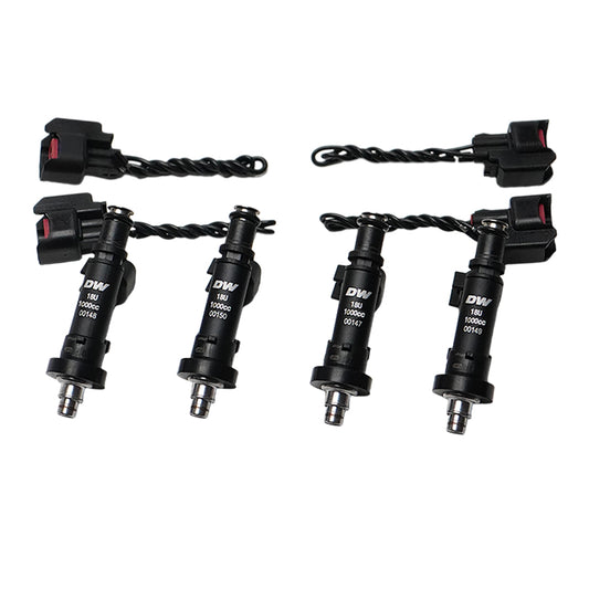18U-04-1000-4 DeatschWerks 1000cc Fuel Injectors set of 4 Civic 1992-2000 Integra 1990-2001 B/D/H OBD I II