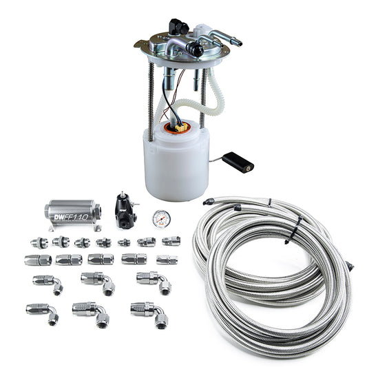 9-401-601-7015 DeatschWerks 05-19 Yukon/Tahoe/Suburban DW400 Pump Module and Return SS CPE Plumbing Kit