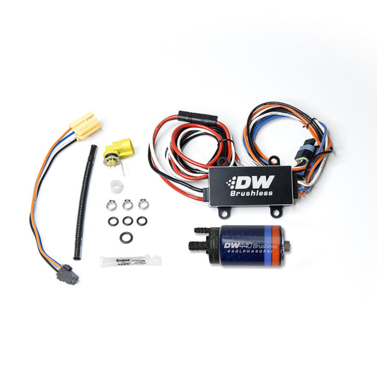 9-442-C102-0902 DeatschWerks 16+ Chevy Camaro 440lph In-Tank Brushless Fuel Pump w/9-0902 Instl kit/C102 Controller