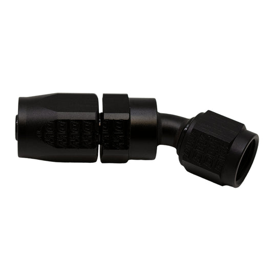 6-02-0818-B DeatschWerks 6 AN Female Flare Swivel 30-Degree Hose End CPE - Anodized Matte Black