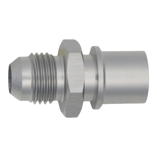 06-02-0127 DeatschWerks 6AN Male Flare to Toyota Module Quick Connect - Anodized DW Titanium