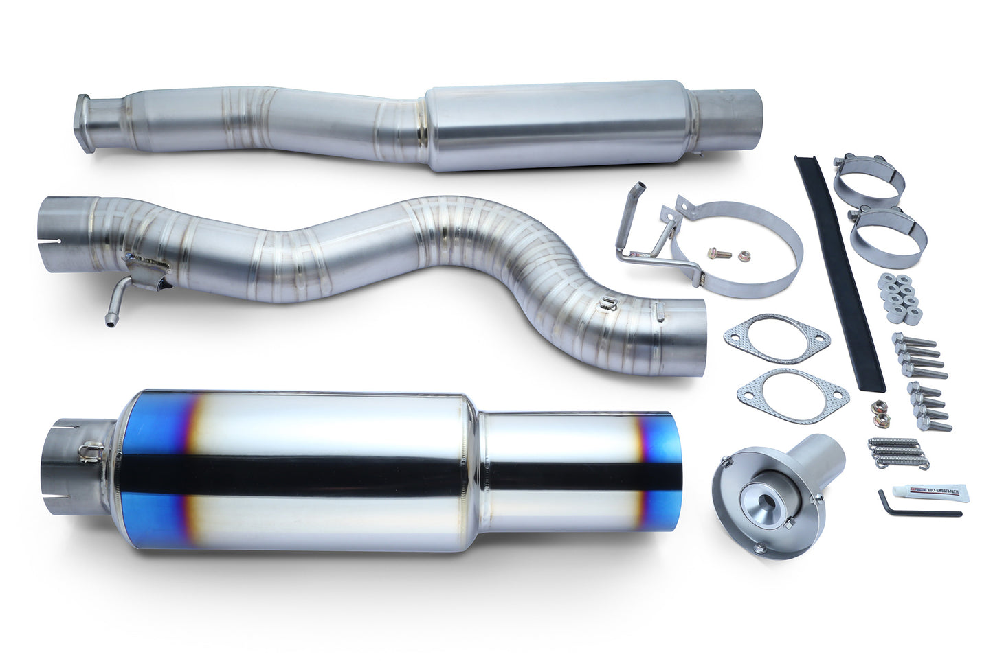 TB6090-NS21B Tomei Expreme TI Type-r Full Titanium Y-pipe Back Exhaust System Infiniti Q60 Coupe V37 17+ VR30DDTT