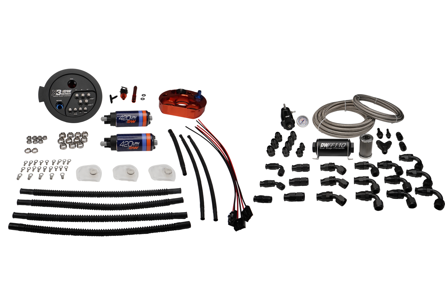 9-422-627-7080 DeatschWerks A90/91 Supra/G8X BMW M3/M4 Fuel Pump Module w/ Dual DW420 Pumps and PTFE Return