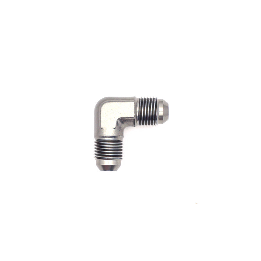 06-02-0207 DeatschWerks 6AN Male Flare To 6AN Male Flare 90-Degree Coupler Fitting