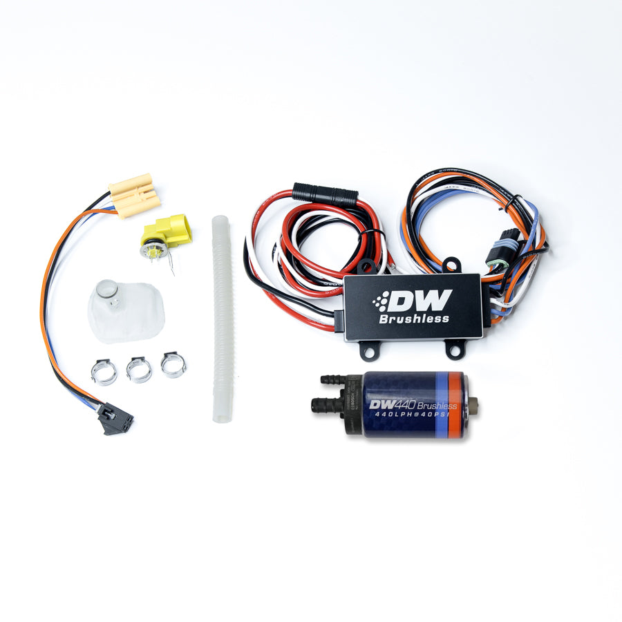 9-441-C102-0904 DeatschWerks DW440 440lph In-Tank Brushless Fuel Pump with C102 Controller RX-8 04-08 370Z 09+