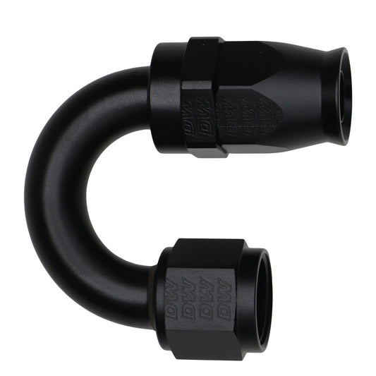 6-02-0885-B DeatschWerks 10AN Female Flare Swivel 180-Degree Hose End PTFE - Anodized Matte Black