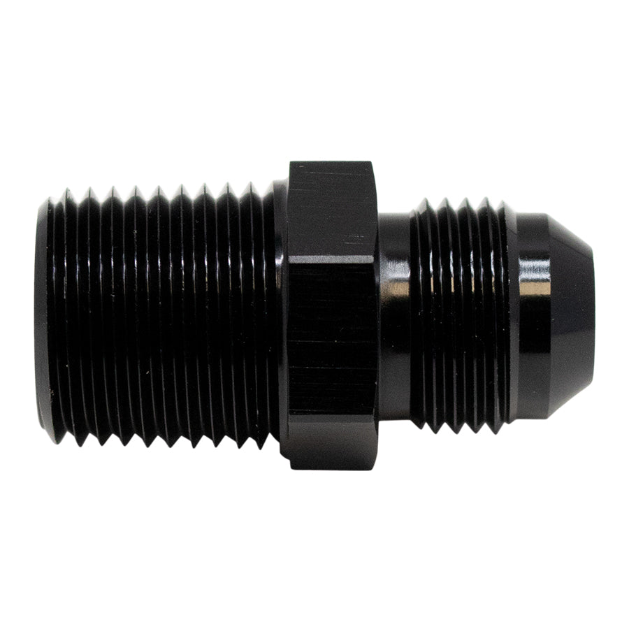 6-02-0906-B DeatschWerks 8AN Male Flare to 1/2in Male NPT Adapter - Anodized Matte Black