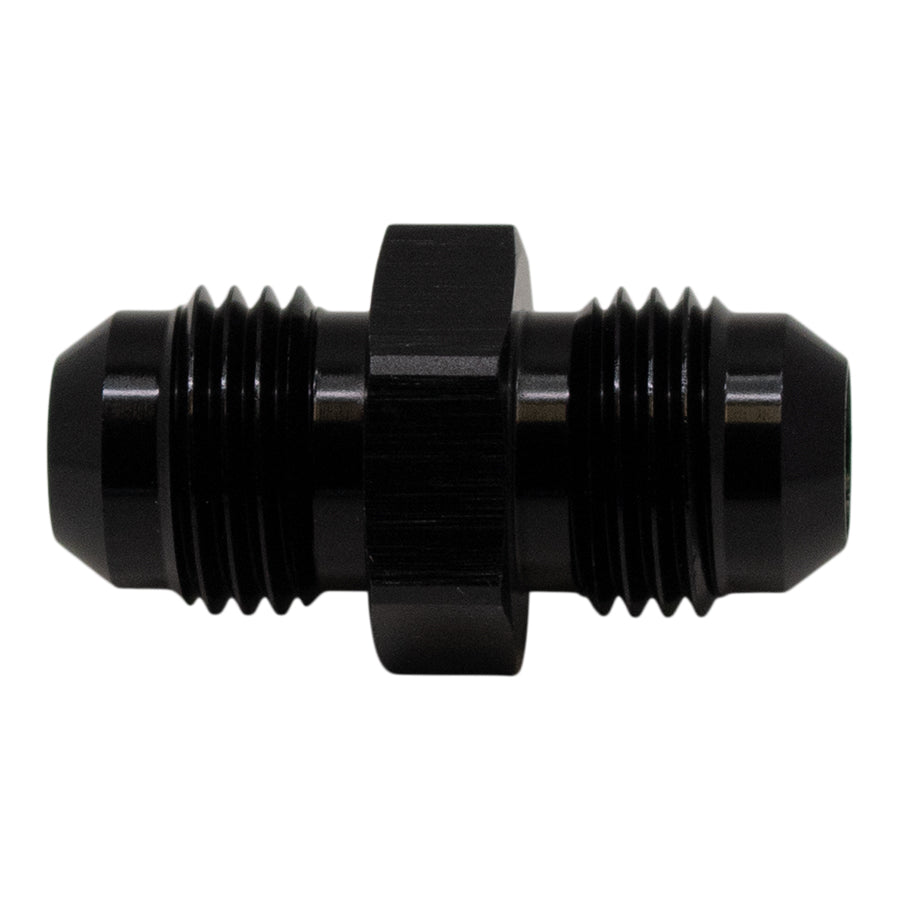 6-02-0202-B DeatschWerks 6AN Male Flare to 6AN Male Flare Coupler - Anodized Matte Black