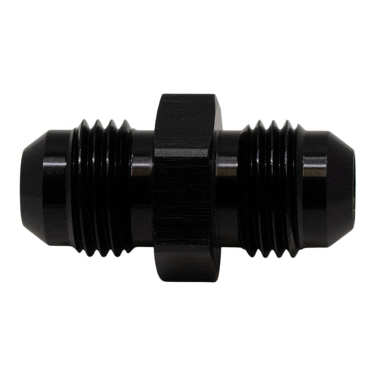6-02-0202-B DeatschWerks 6AN Male Flare to 6AN Male Flare Coupler - Anodized Matte Black