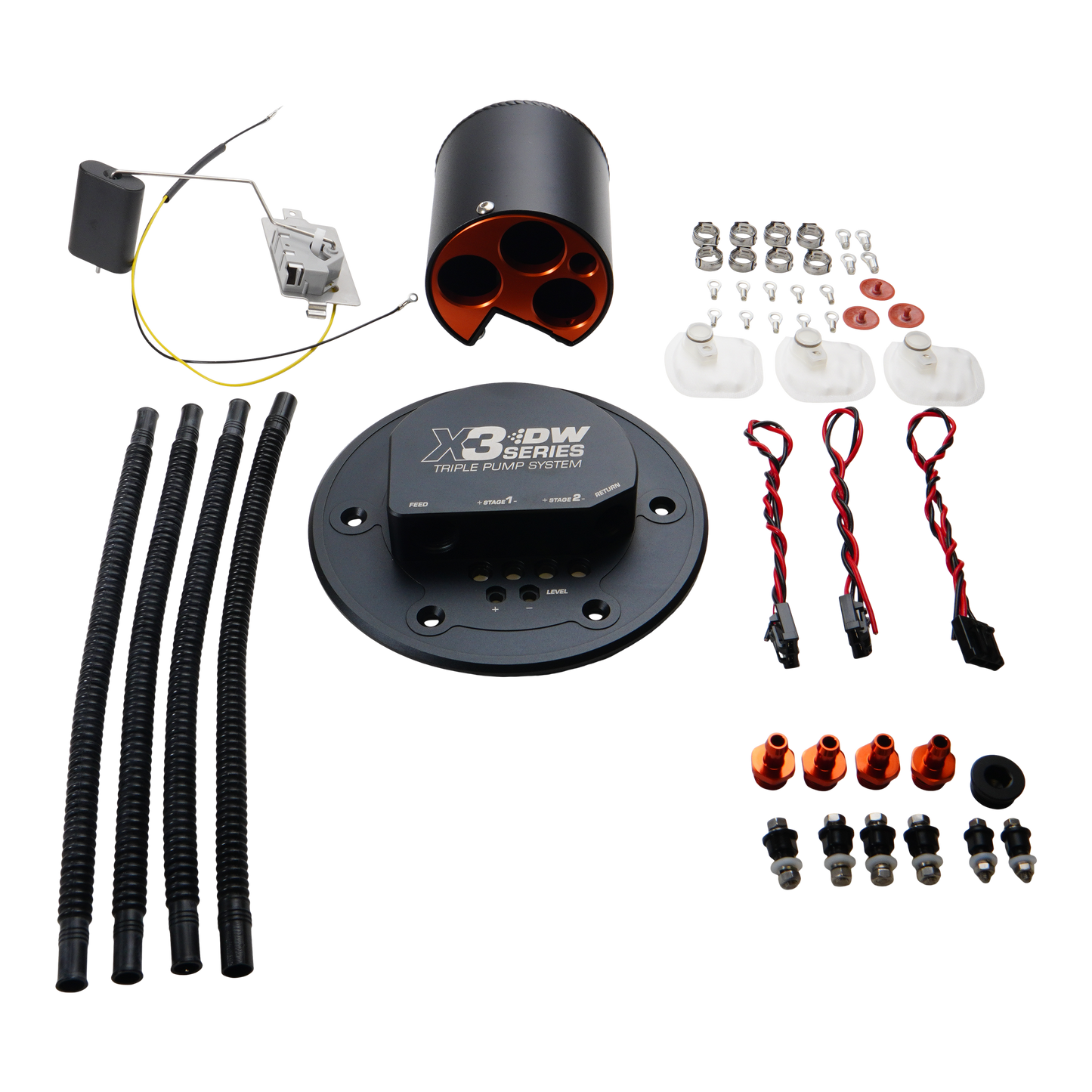9-000-7034 DeatschWerks 98-04 Ford Mustang X3 Module with Install Kit and No Pumps
