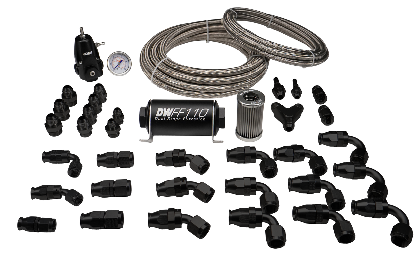 6-627 DeatschWerks A90 Supra / BMW M3/M4 X Module PTFE Return Plumbing kit