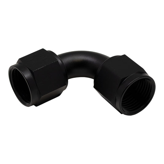 6-02-0217-B DeatschWerks 10AN Flare Female Swivel 90-Degree to 10AN Flare Female Swivel - Anodized Matte Black