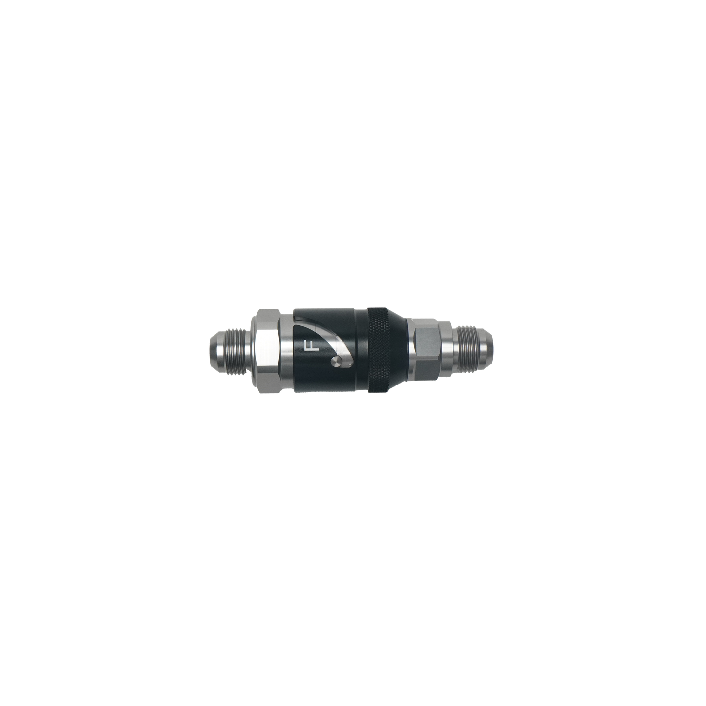 6-02-0224-B DeatschWerks 10AN Male Flare Quick Disconnect Dry Break Fitting - 2 Pieces Anodized Matte Black