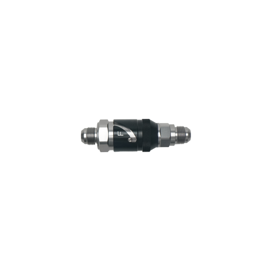 6-02-0224-B DeatschWerks 10AN Male Flare Quick Disconnect Dry Break Fitting - 2 Pieces Anodized Matte Black