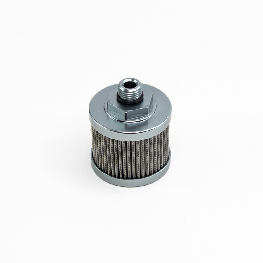 08-01-6100 DeatschWerks Stainless Steel 6AN 100 Micron Universal Fuel Pump Pre-Filter