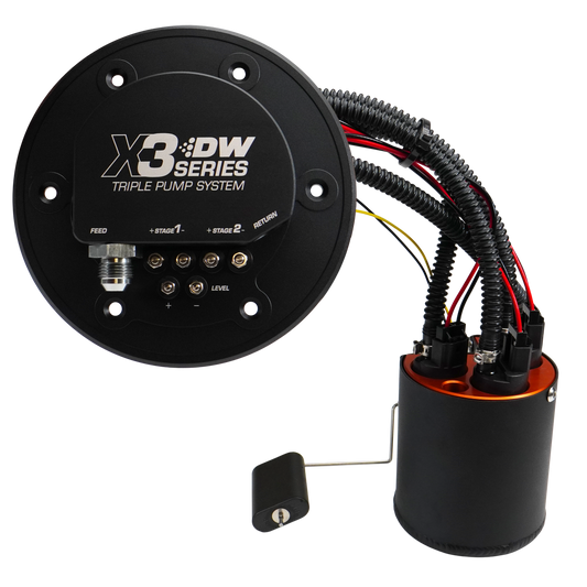 9-437-7034 DeatschWerks 98-04 Ford Mustang X3 Module with DW430C Pumps and Install Kit
