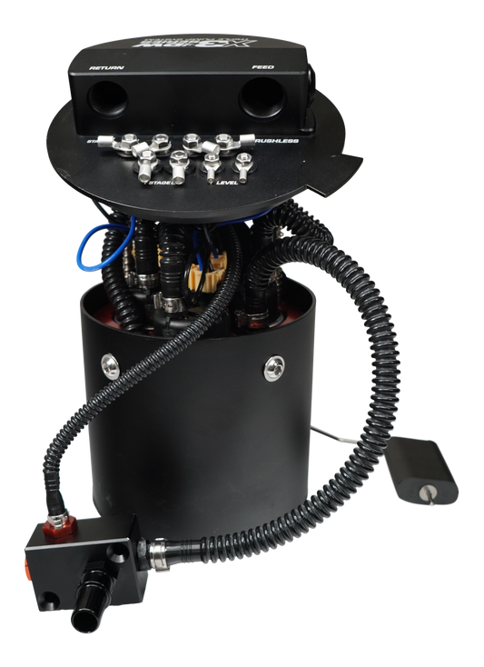 9-401-7032 DeatschWerks X3 Series Fuel Pump Module w/ Triple DW400 Pumps 2011-2024 Ford Mustang 9-401-7032