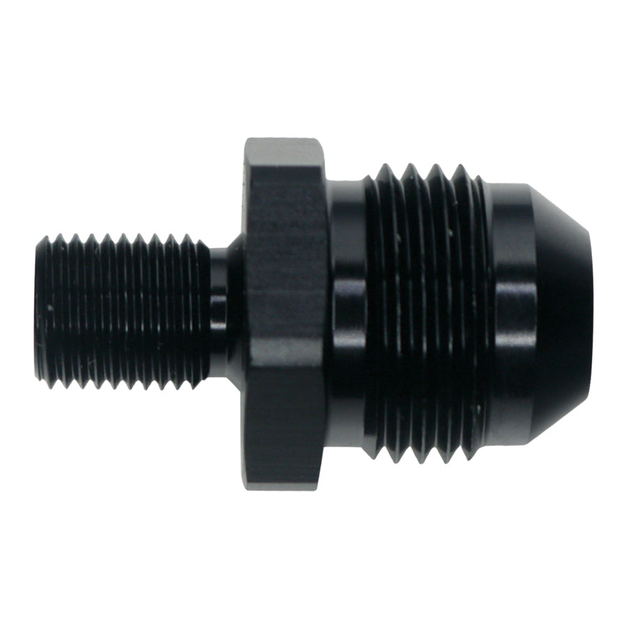 6-02-0621-B DeatschWerks 8AN Male Flare to M10 X 1.0 Male Metric - Anodized Matte Black