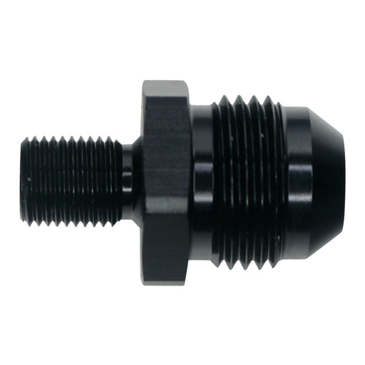 6-02-0621-B DeatschWerks 8AN Male Flare to M10 X 1.0 Male Metric - Anodized Matte Black