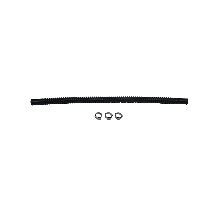 9-CT-12-516 DeatschWerks Convoluted Tubing 300mm Length x 8mm ID Side 1 x 8mm ID Side 2 - Black