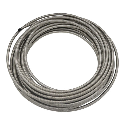 6-02-0813-50 DeatschWerks 8AN Stainless Steel Double Braided CPE Hose - 50ft