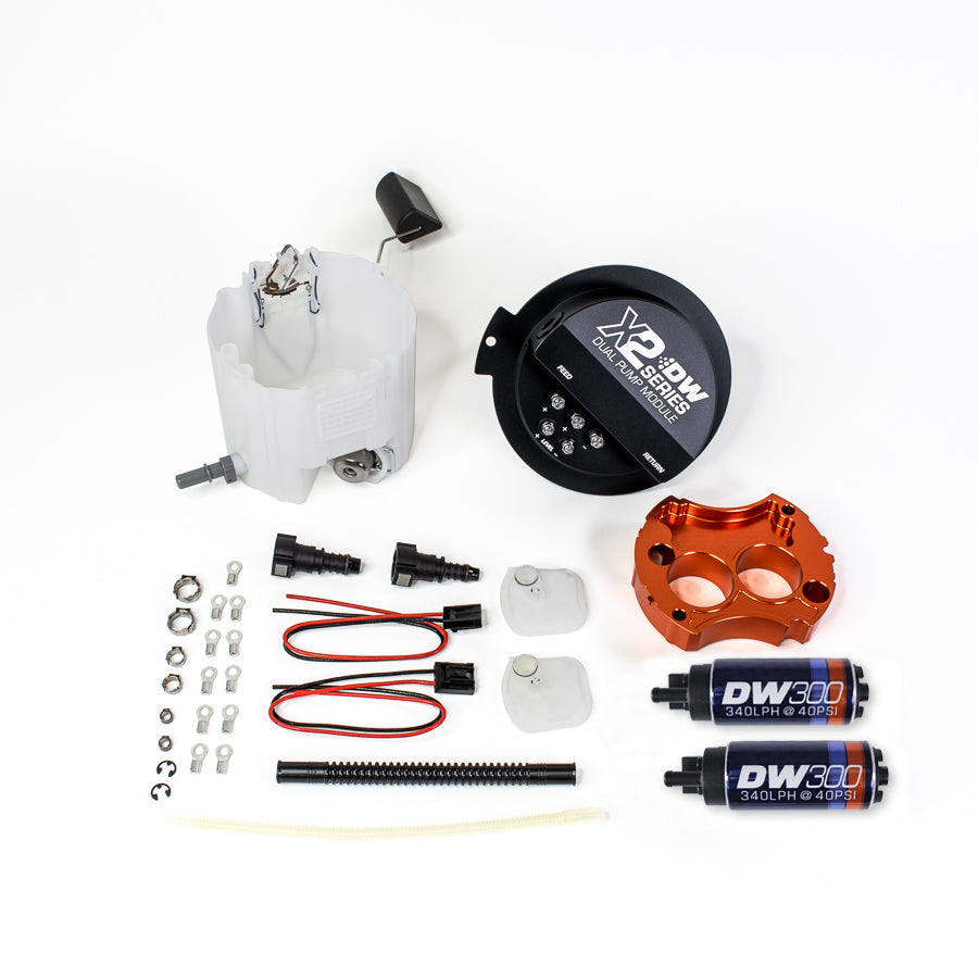 9-301-7002 DeatschWerks 10-15 Chevy Camaro LS 3.7 V6/ SS LS3 X2 Series Fuel Pump Module w 2 DW300s