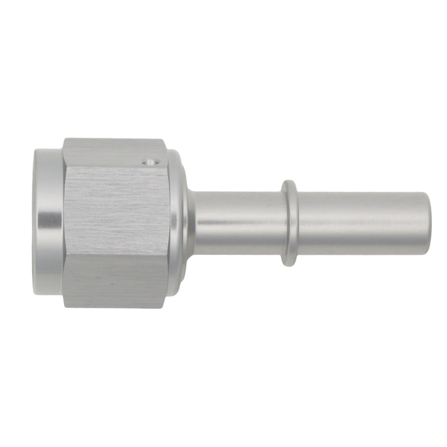 06-02-0133 DeatschWerks 8AN Female Flare Swivel to 3/8in Male EFI Quick Disconnect - Anodized DW Titanium