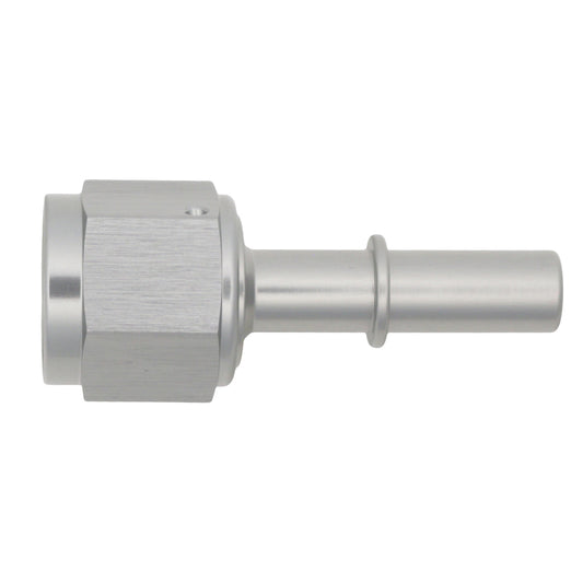 06-02-0133 DeatschWerks 8AN Female Flare Swivel to 3/8in Male EFI Quick Disconnect - Anodized DW Titanium