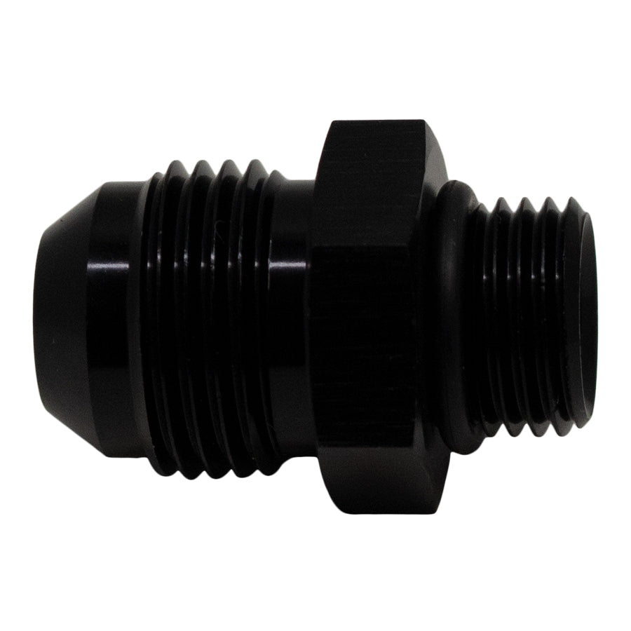 6-02-0405-B DeatschWerks 6AN ORB Male to 8AN Male Flare Adapter (Incl O-Ring) - Anodized Matte Black