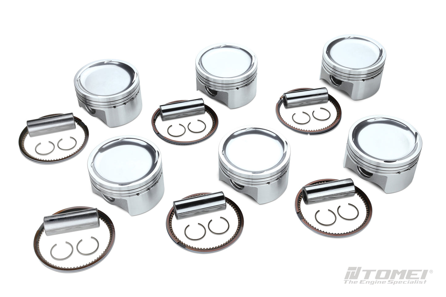 TA202A-TY03B Tomei Forged Pistons SET Supra 2JZ-GTE 2JZ-GE 100MM Stroker 139MM ROD 87MM +1.0MM -22.6 CC 8.6:1