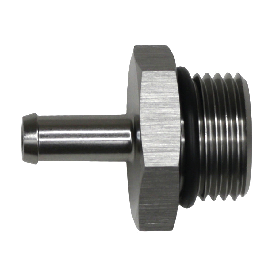 06-02-0513 DeatschWerks 10AN ORB Male to 5/16in Male Barb Fitting - Anodized DW Titanium