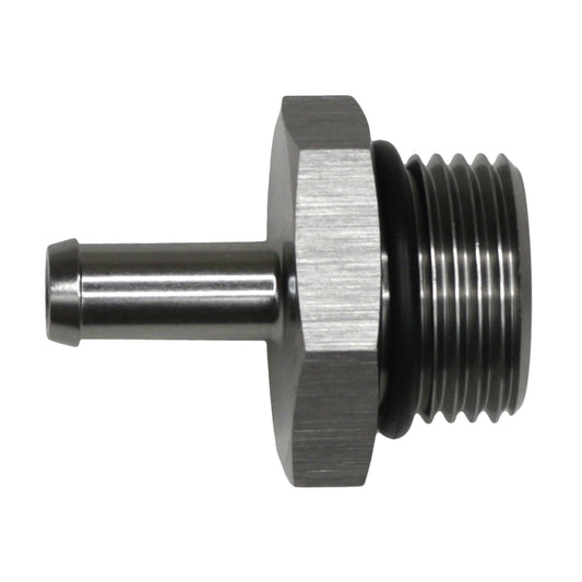 06-02-0513 DeatschWerks 10AN ORB Male to 5/16in Male Barb Fitting - Anodized DW Titanium
