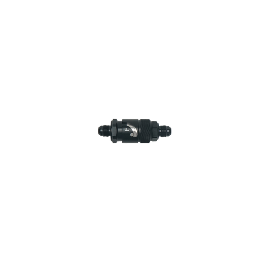 6-02-0225-B DeatschWerks 6AN Male Flare Quick Disconnect Dry Break Fitting - 2 Pieces Anodized Matte Black
